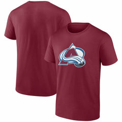 NHL Colorado Avalanche Logo Athletic Essential T-Shirt - Burgundy