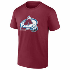 NHL Colorado Avalanche Logo Athletic Essential T-Shirt - Burgundy