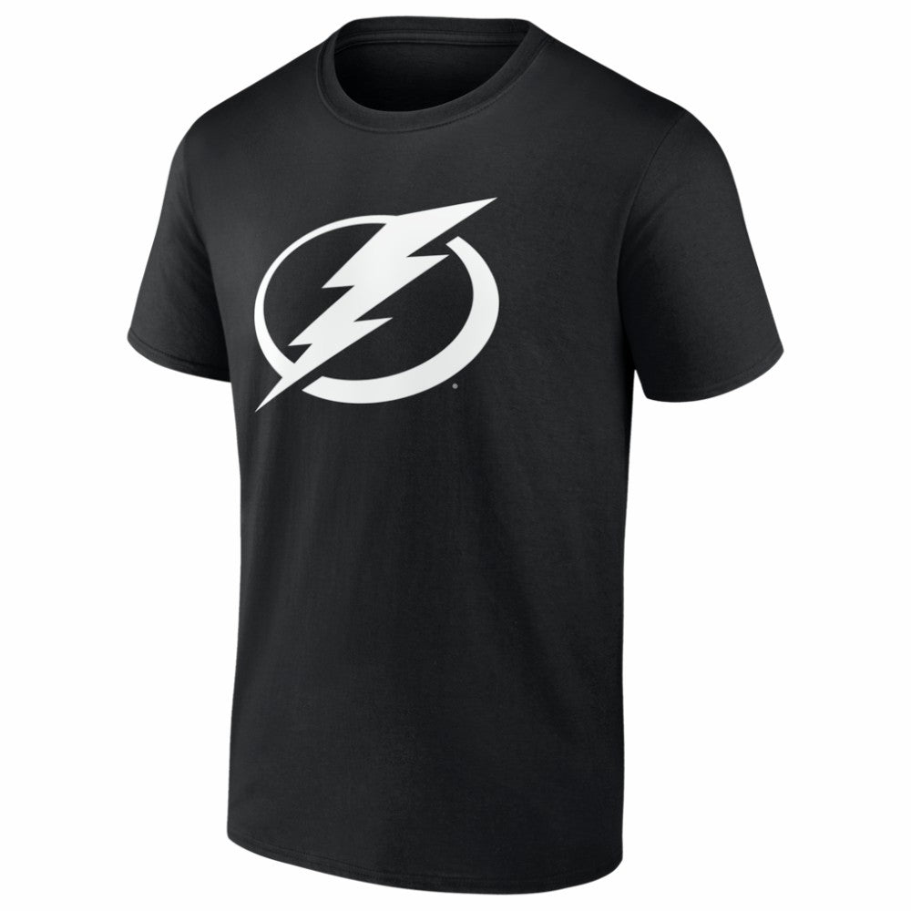 NHL Tampa Bay Lightning Logo Athletic Essential T-Shirt - Black