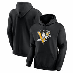 NHL Pittsburgh Penguins Logo Athletic Essential Hoodie - Black