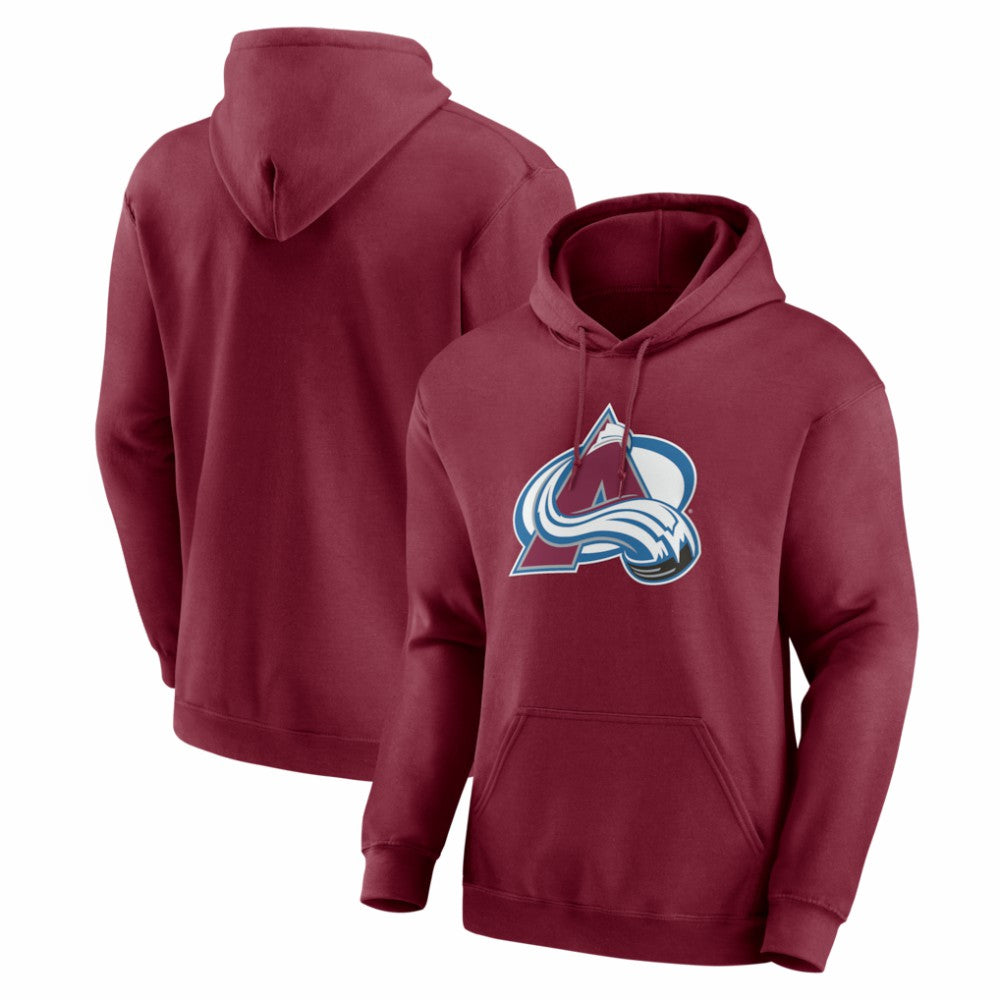 NHL Colorado Avalanche Logo Athletic Essential Hoodie - Burgundy