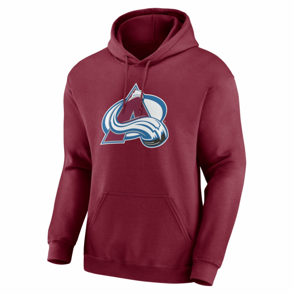 NHL Colorado Avalanche Logo Athletic Essential Hoodie - Burgundy