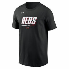 Cincinnati Reds Nike 2025 MLB Speedway Classic Authentic Collection Wordmark T-Shirt - Black T-shirts