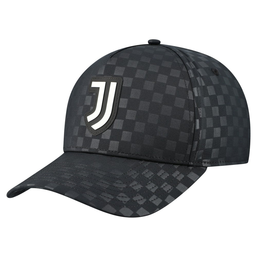 Juventus Checkmate A-Frame Adjustable Hat Black