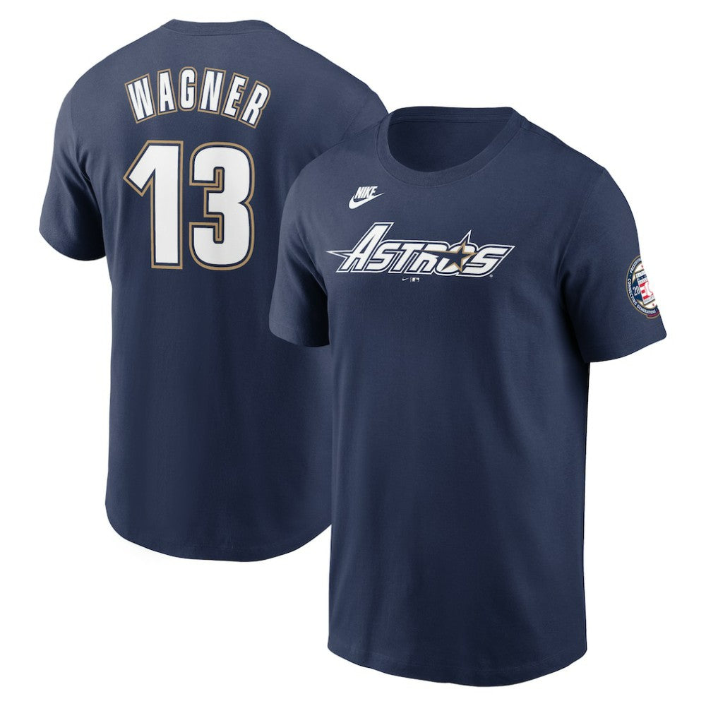 Billy Wagner Houston Astros Nike 2025 National Baseball Hall of Fame Name & Number T-Shirt - Navy T-shirts