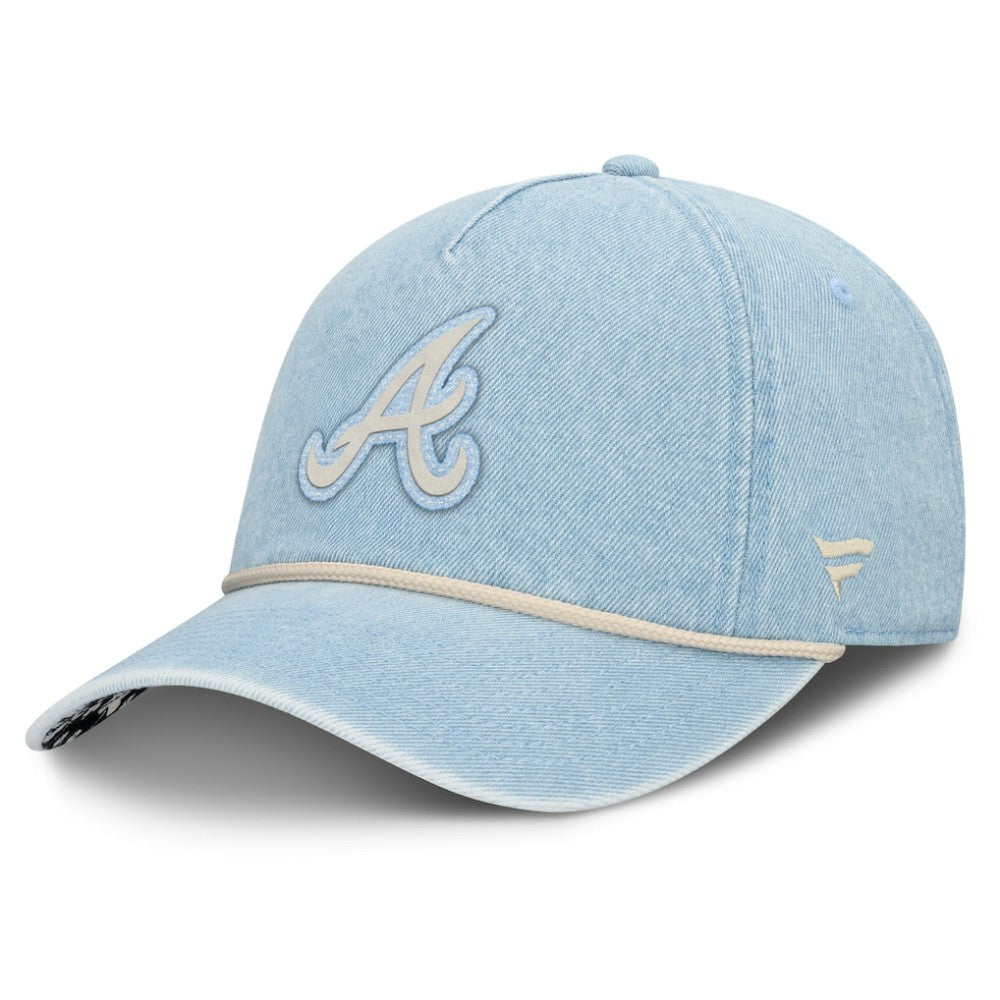 Atlanta Braves Fanatics Women's Roped Adjustable Hat - Denim Hats