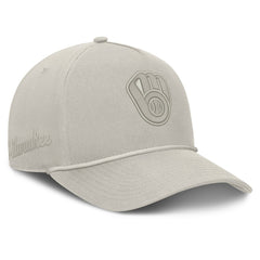 Milwaukee Brewers Fanatics Undertone A-Frame Adjustable Hat - Stone Hats