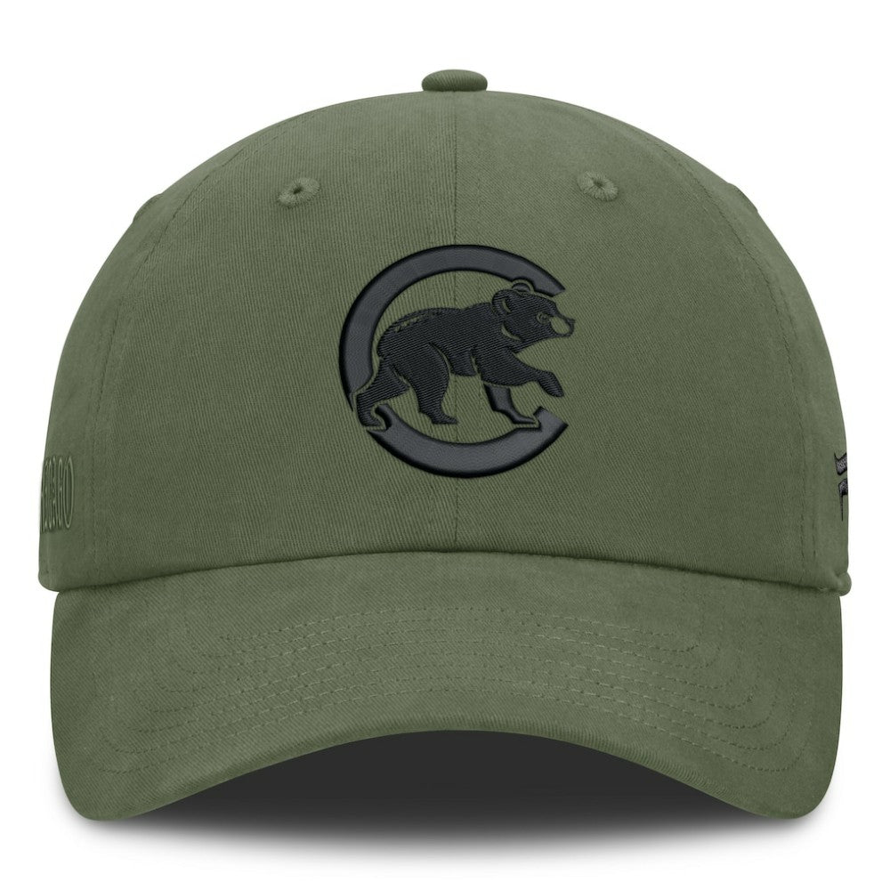 Chicago Cubs Fanatics Pine Rider Adjustable Hat - Olive Hats