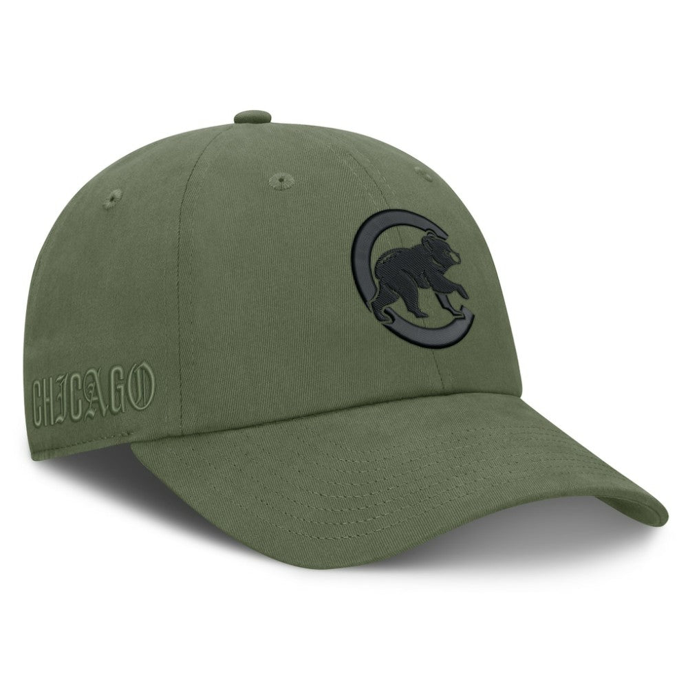 Chicago Cubs Fanatics Pine Rider Adjustable Hat - Olive Hats