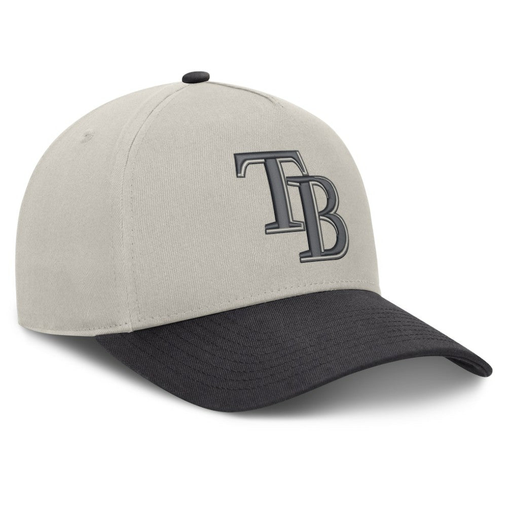 Tampa Bay Rays Fanatics Wonder A-Frame Adjustable Hat - Stone/Graphite Hats