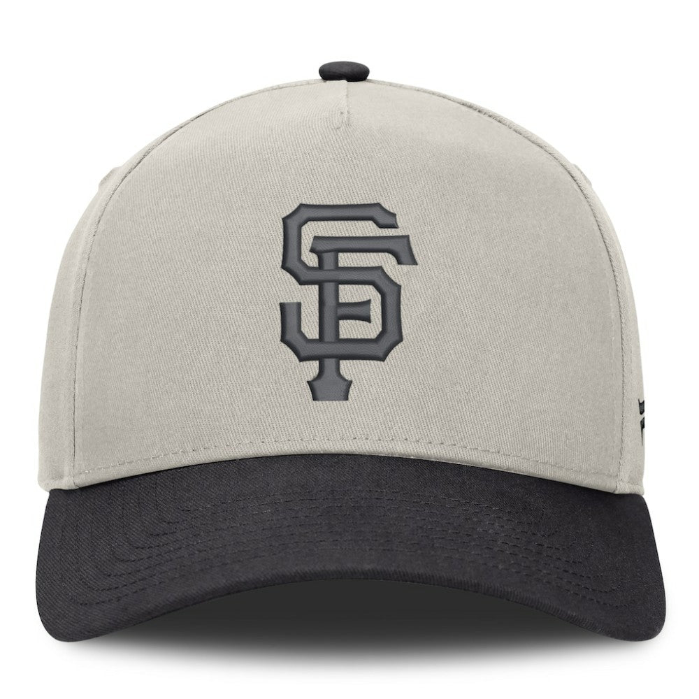 San Francisco Giants Fanatics Wonder A-Frame Adjustable Hat - Stone/Graphite Hats