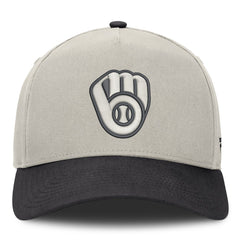 Milwaukee Brewers Fanatics Wonder A-Frame Adjustable Hat - Stone/Graphite Hats