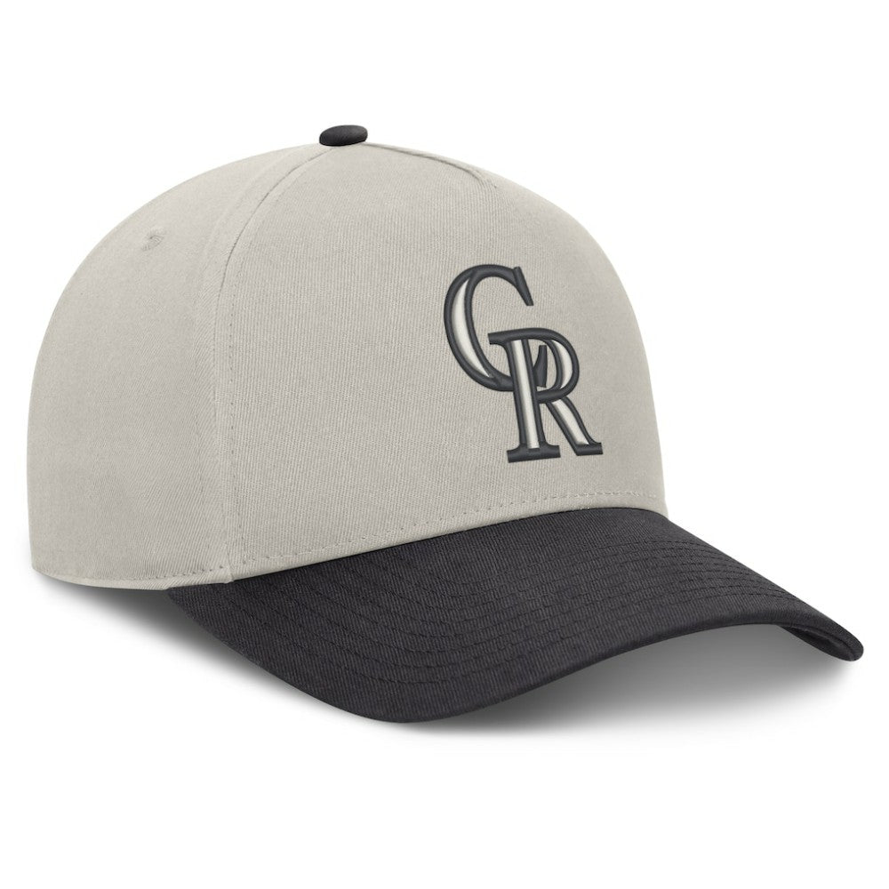 Colorado Rockies Fanatics Wonder A-Frame Adjustable Hat - Stone/Graphite Hats