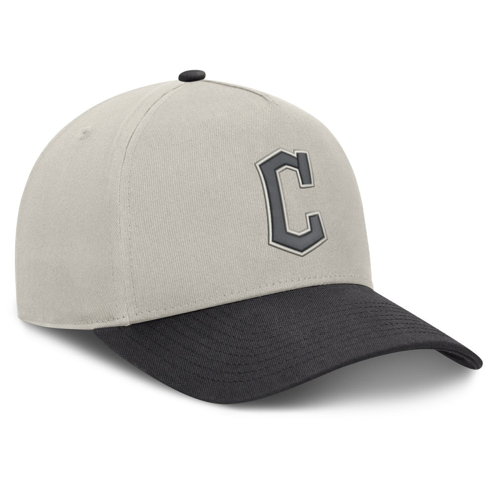Cleveland Guardians Fanatics Wonder A-Frame Adjustable Hat - Stone/Graphite Hats