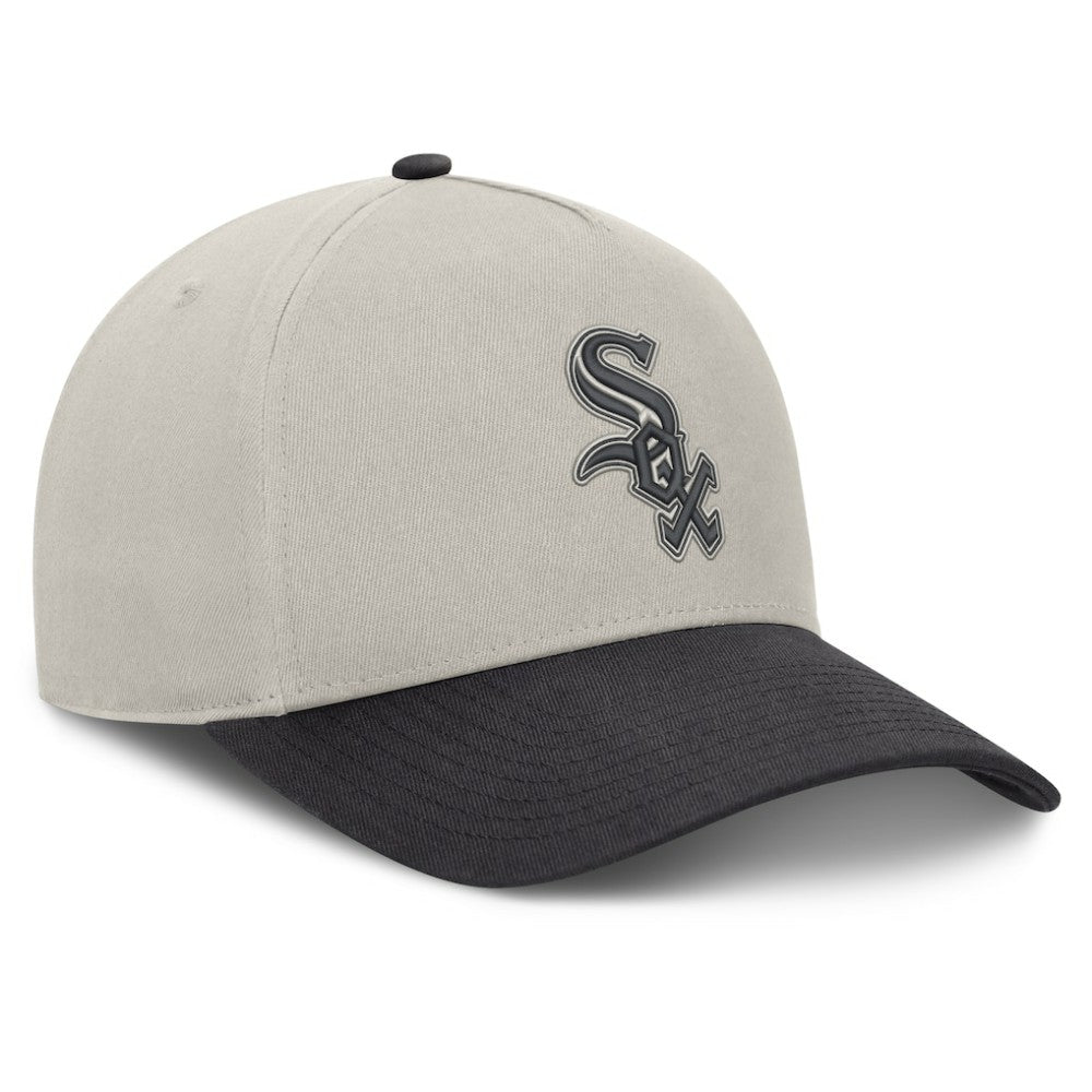 Chicago White Sox Fanatics Wonder A-Frame Adjustable Hat - Stone/Graphite Hats