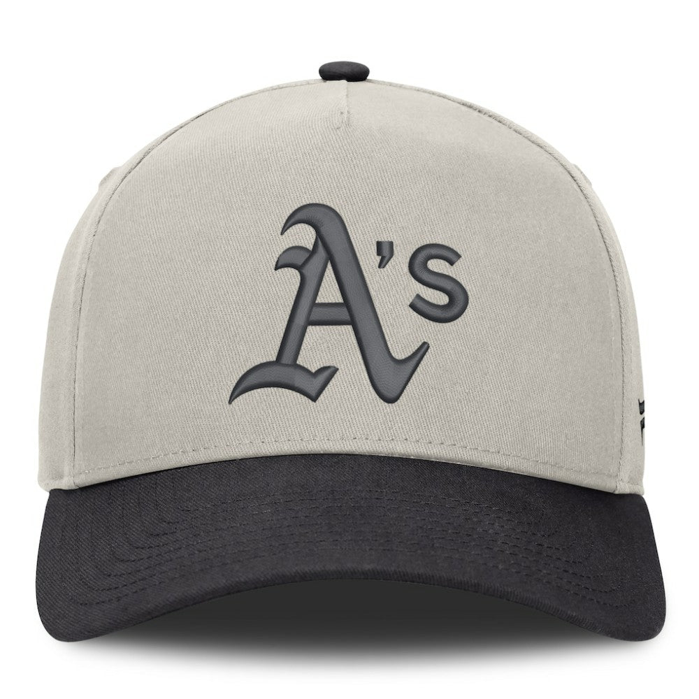 Athletics Fanatics Wonder A-Frame Adjustable Hat - Stone/Graphite Hats