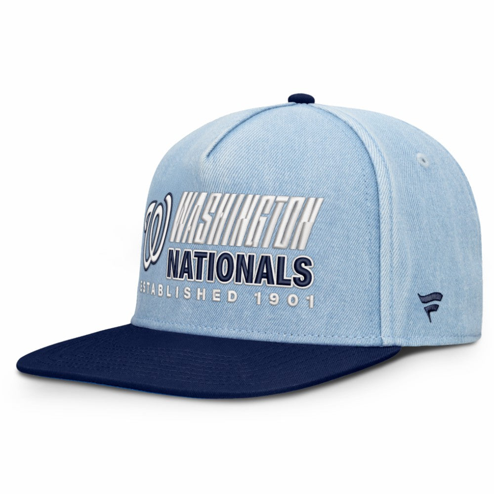 Washington Nationals Fanatics Twinbill Snapback Hat - Denim Hats