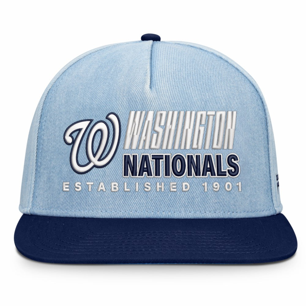 Washington Nationals Fanatics Twinbill Snapback Hat - Denim Hats