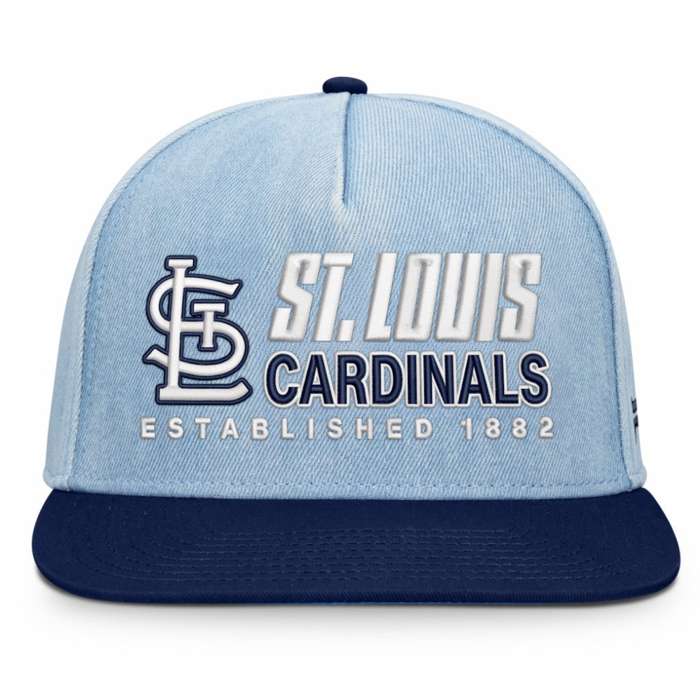 St. Louis Cardinals Fanatics Twinbill Snapback Hat - Denim Hats