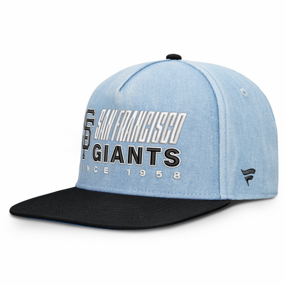 San Francisco Giants Fanatics Twinbill Snapback Hat - Denim Hats