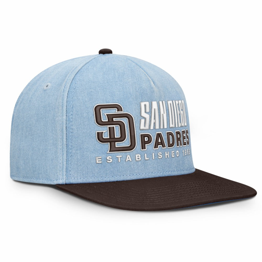 San Diego Padres Fanatics Twinbill Snapback Hat - Denim Hats