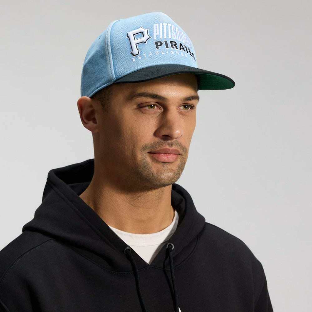 Pittsburgh Pirates Fanatics Twinbill Snapback Hat - Denim Hats