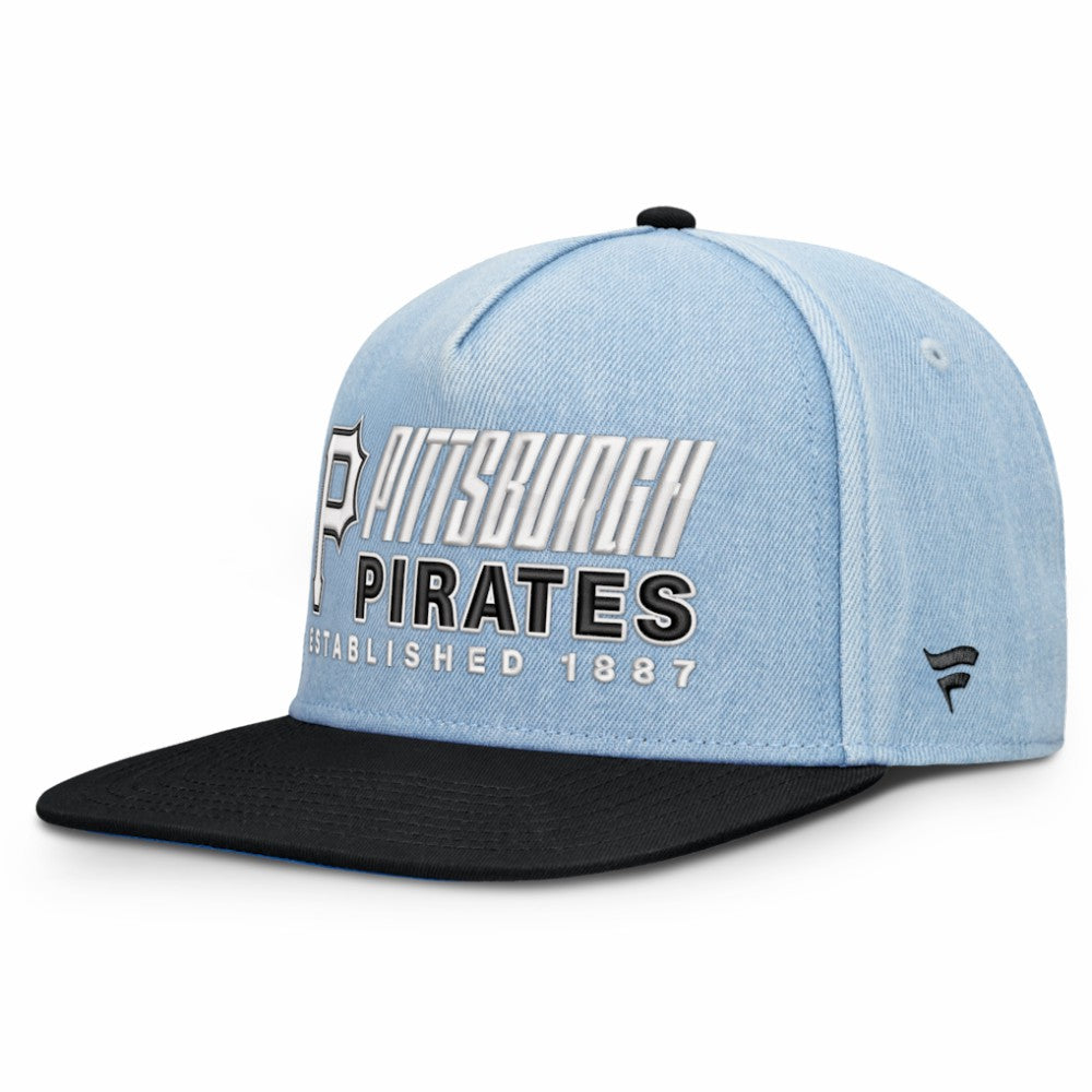 Pittsburgh Pirates Fanatics Twinbill Snapback Hat - Denim Hats