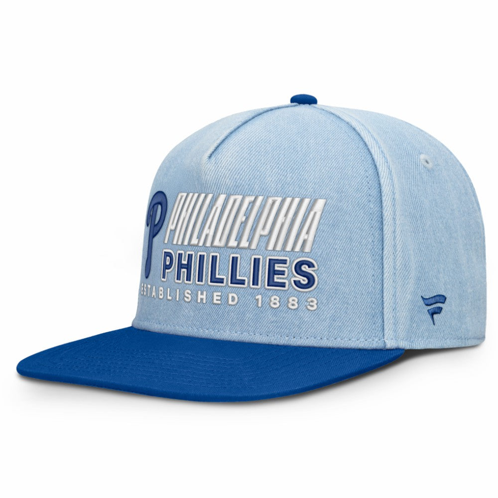 Philadelphia Phillies Fanatics Twinbill Snapback Hat - Denim Hats