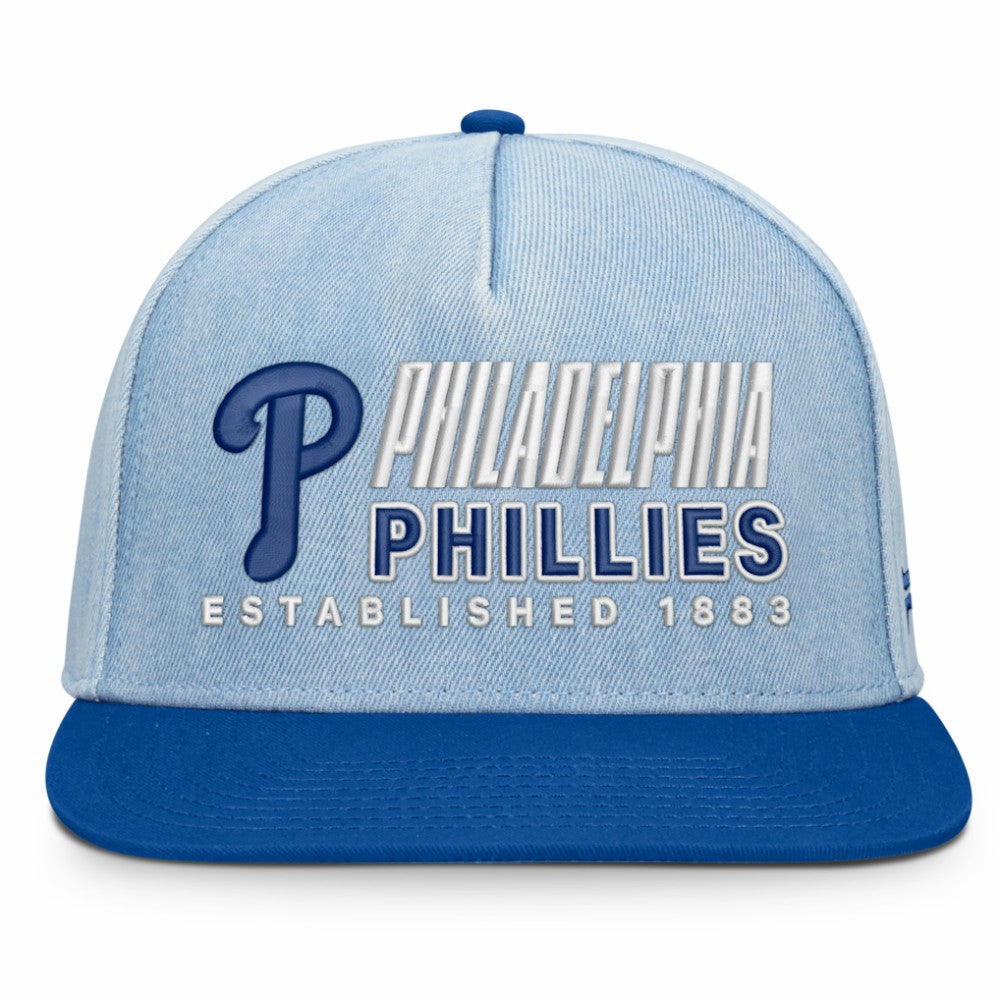 Philadelphia Phillies Fanatics Twinbill Snapback Hat - Denim Hats