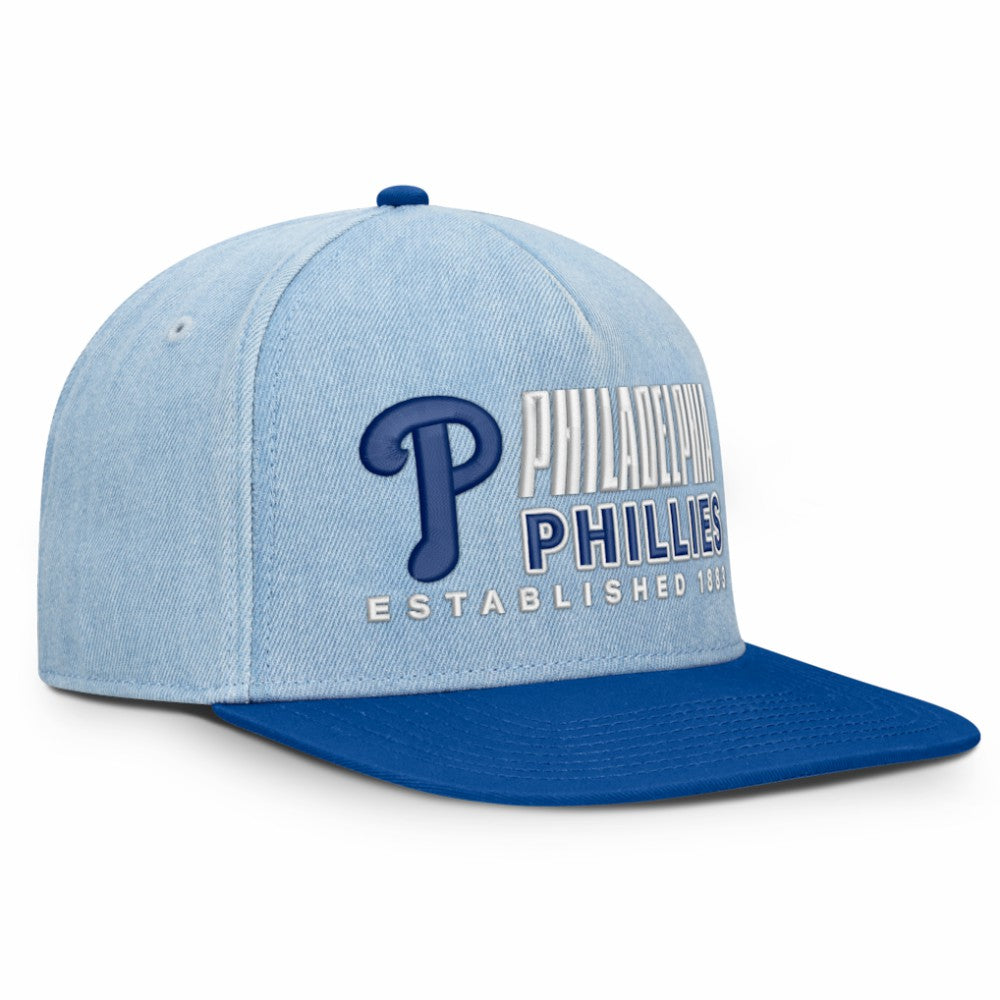 Philadelphia Phillies Fanatics Twinbill Snapback Hat - Denim Hats