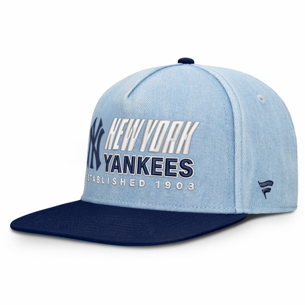 New York Yankees Fanatics Twinbill Snapback Hat - Denim Hats