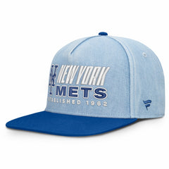 New York Mets Fanatics Twinbill Snapback Hat - Denim Hats