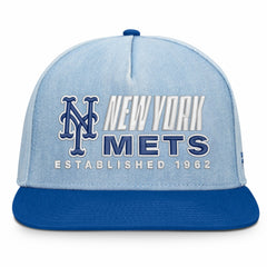 New York Mets Fanatics Twinbill Snapback Hat - Denim Hats