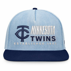 Minnesota Twins Fanatics Twinbill Snapback Hat - Denim Hats