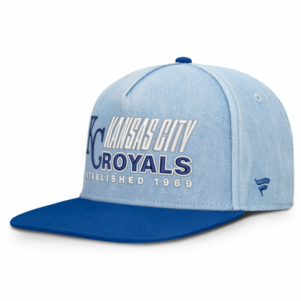 Kansas City Royals Fanatics Twinbill Snapback Hat - Denim Hats