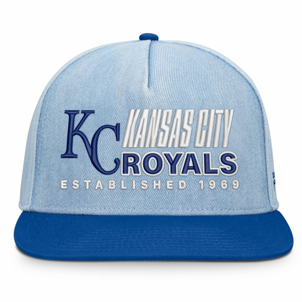 Kansas City Royals Fanatics Twinbill Snapback Hat - Denim Hats
