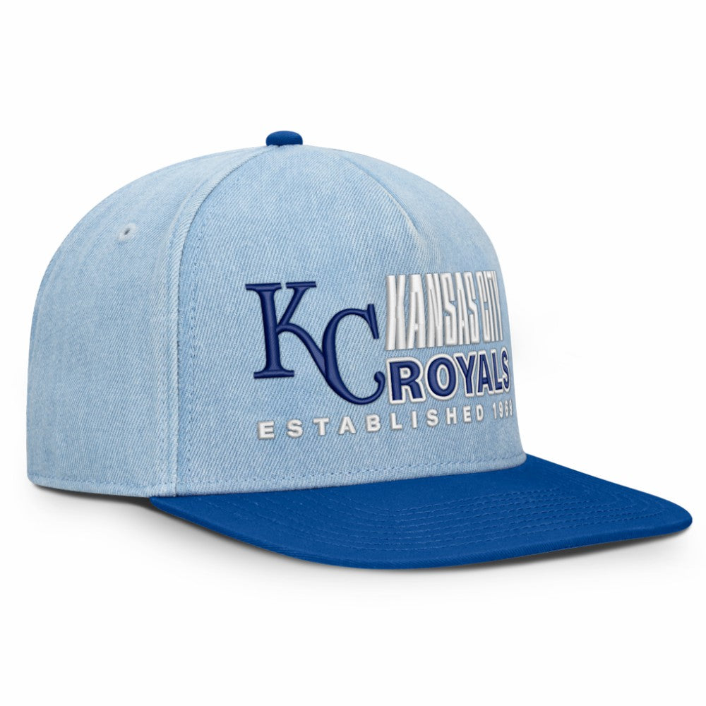 Kansas City Royals Fanatics Twinbill Snapback Hat - Denim Hats