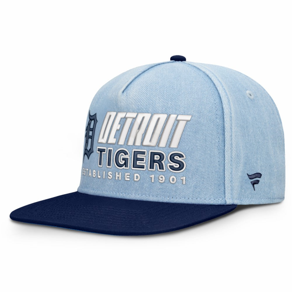 Detroit Tigers Fanatics Twinbill Snapback Hat - Denim Hats
