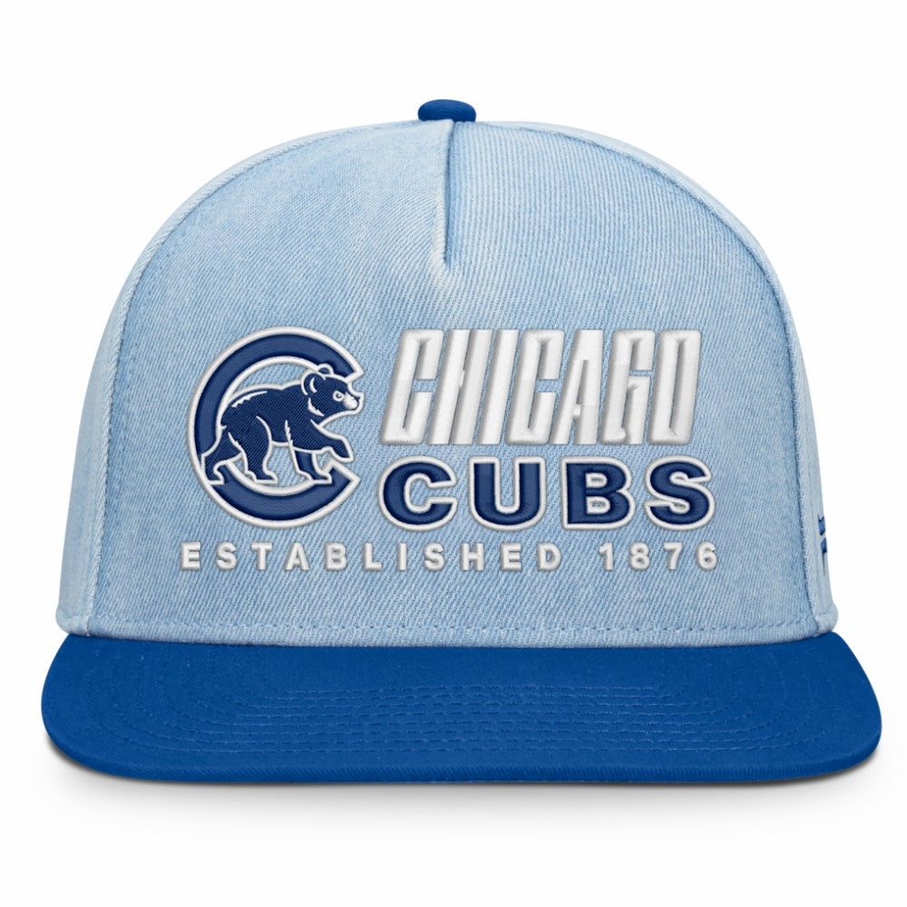 Chicago Cubs Fanatics Twinbill Snapback Hat - Denim Hats