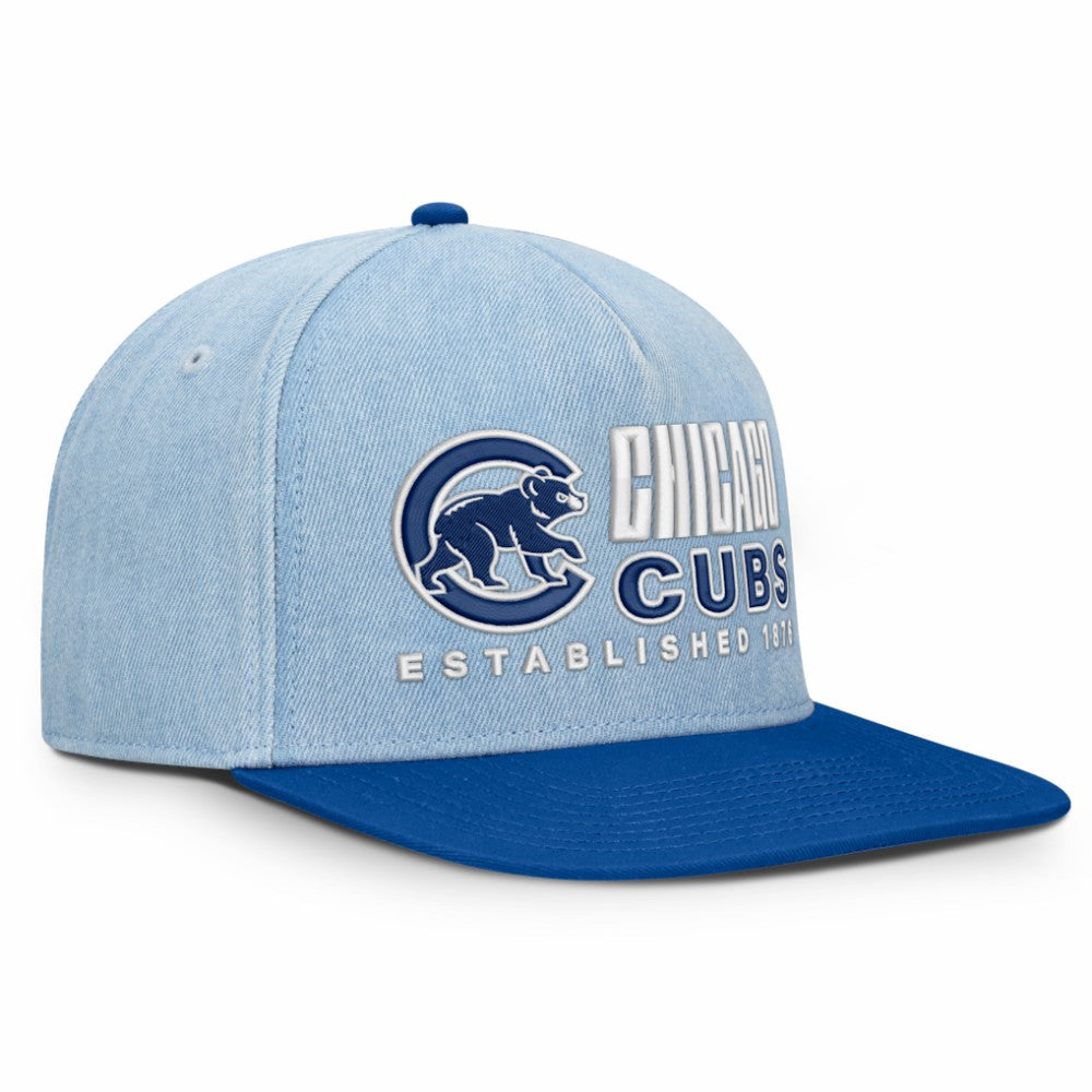 Chicago Cubs Fanatics Twinbill Snapback Hat - Denim Hats