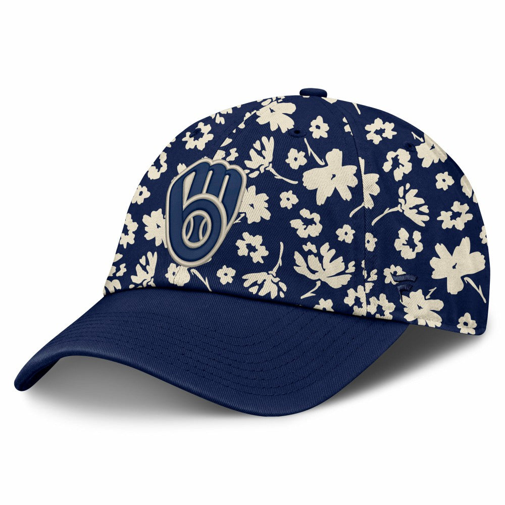 Milwaukee Brewers Fanatics Women's Blossom Adjustable Hat - Navy Hats