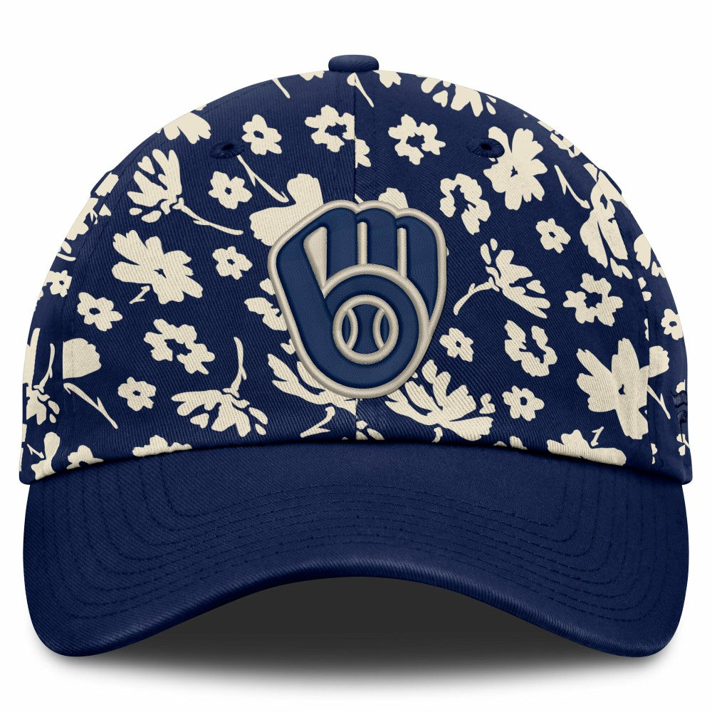 Milwaukee Brewers Fanatics Women's Blossom Adjustable Hat - Navy Hats