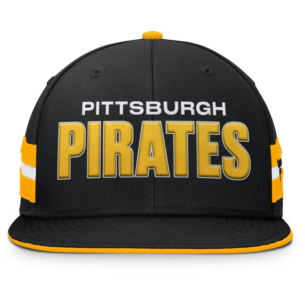 Pittsburgh Pirates Fanatics Pick Off Fitted Hat - Black Hats