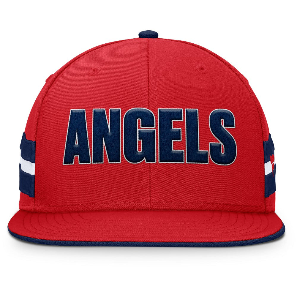 Los Angeles Angels Fanatics Pick Off Fitted Hat - Red Hats