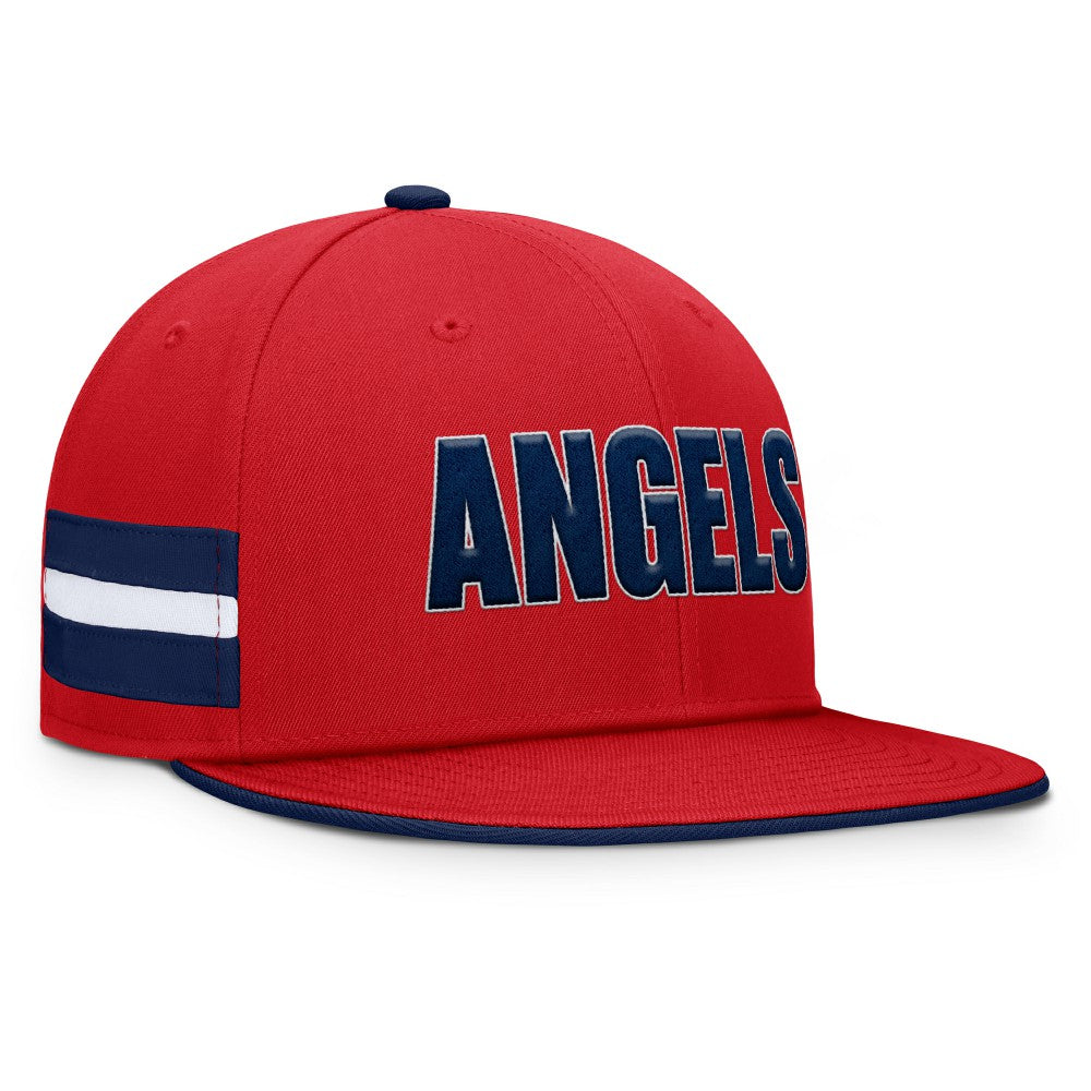Los Angeles Angels Fanatics Pick Off Fitted Hat - Red Hats