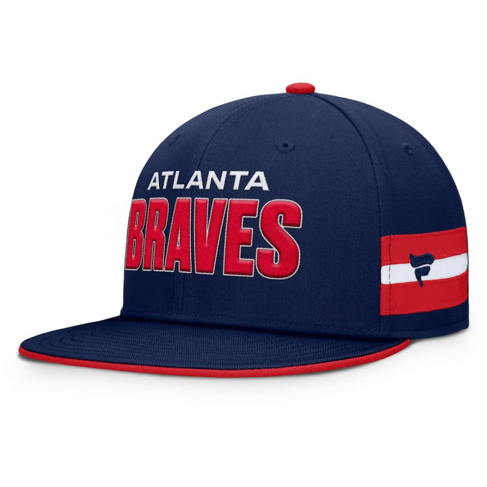 Atlanta Braves Fanatics Pick Off Fitted Hat - Navy Hats