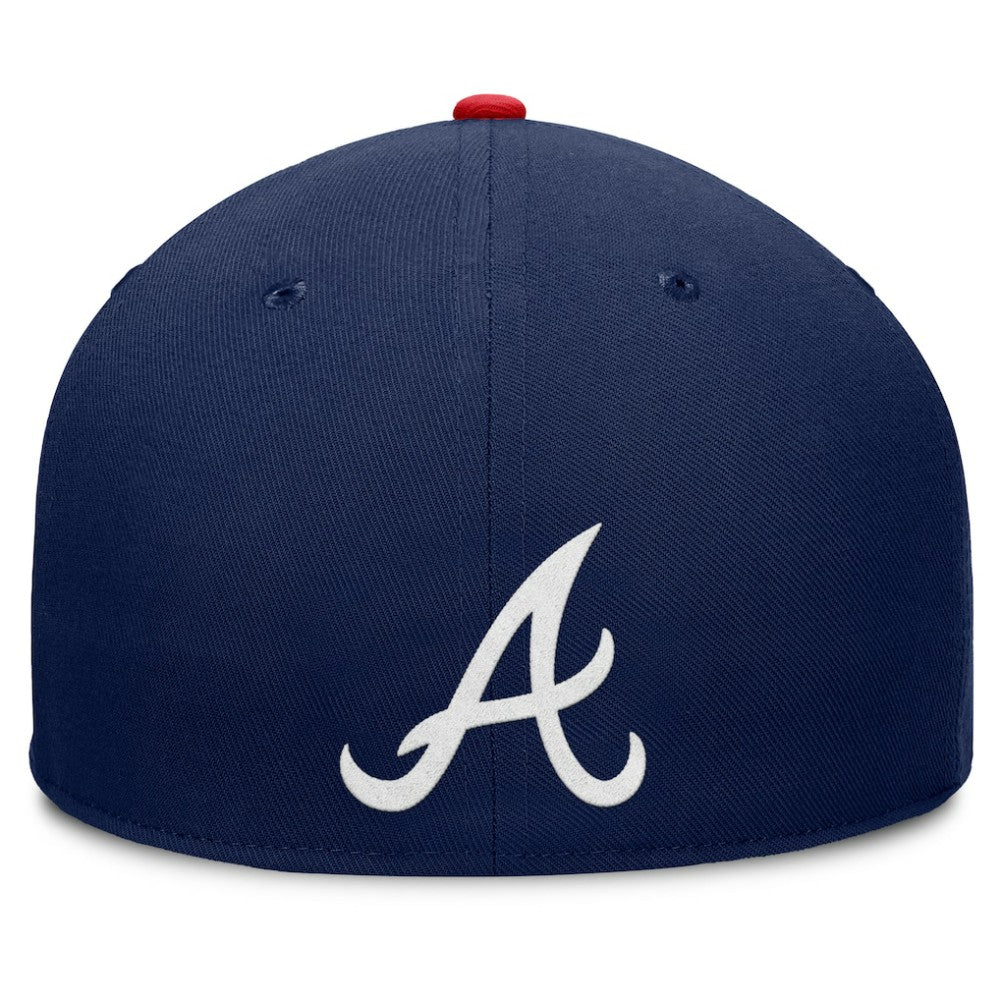 Atlanta Braves Fanatics Pick Off Fitted Hat - Navy Hats