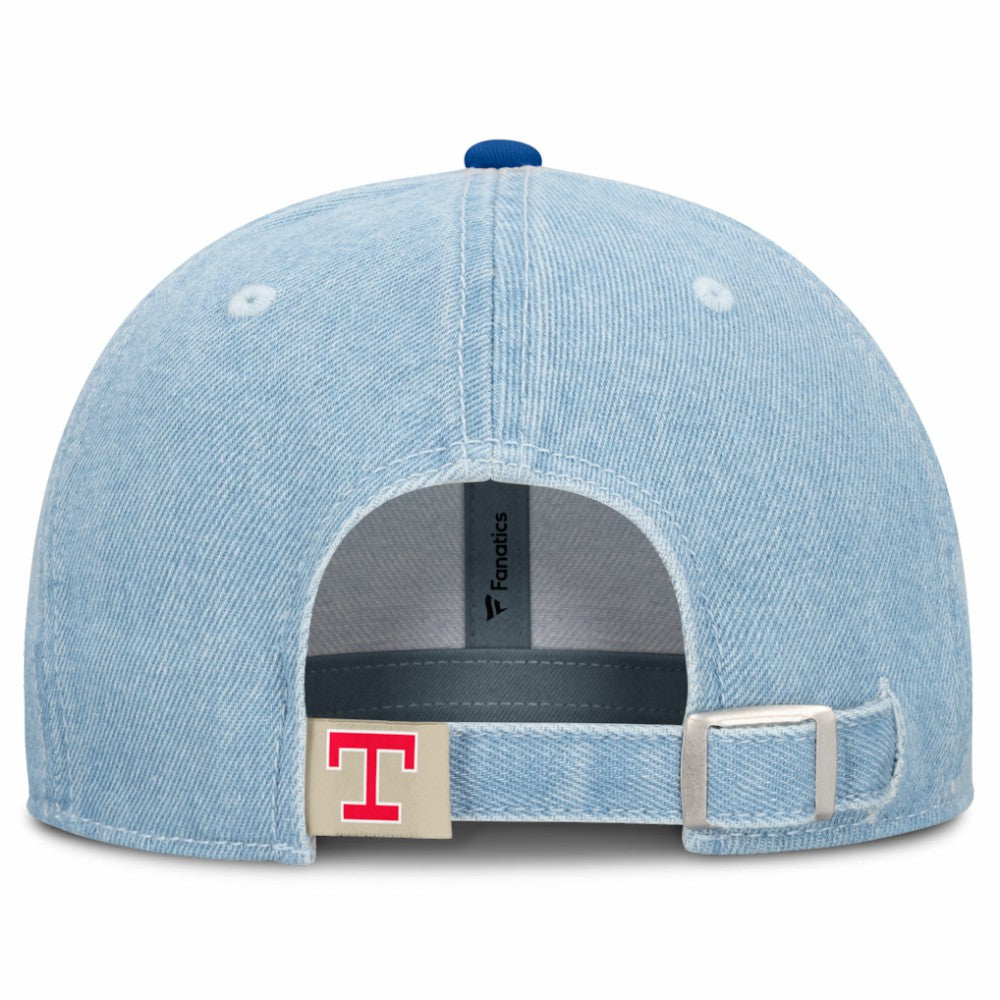 Texas Rangers Fanatics Retire Adjustable Hat - Denim Hats