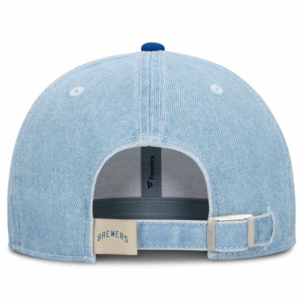 Milwaukee Brewers Fanatics Retire Adjustable Hat - Denim Hats