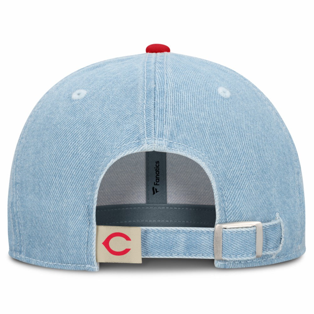 Cincinnati Reds Fanatics Retire Adjustable Hat - Denim Hats